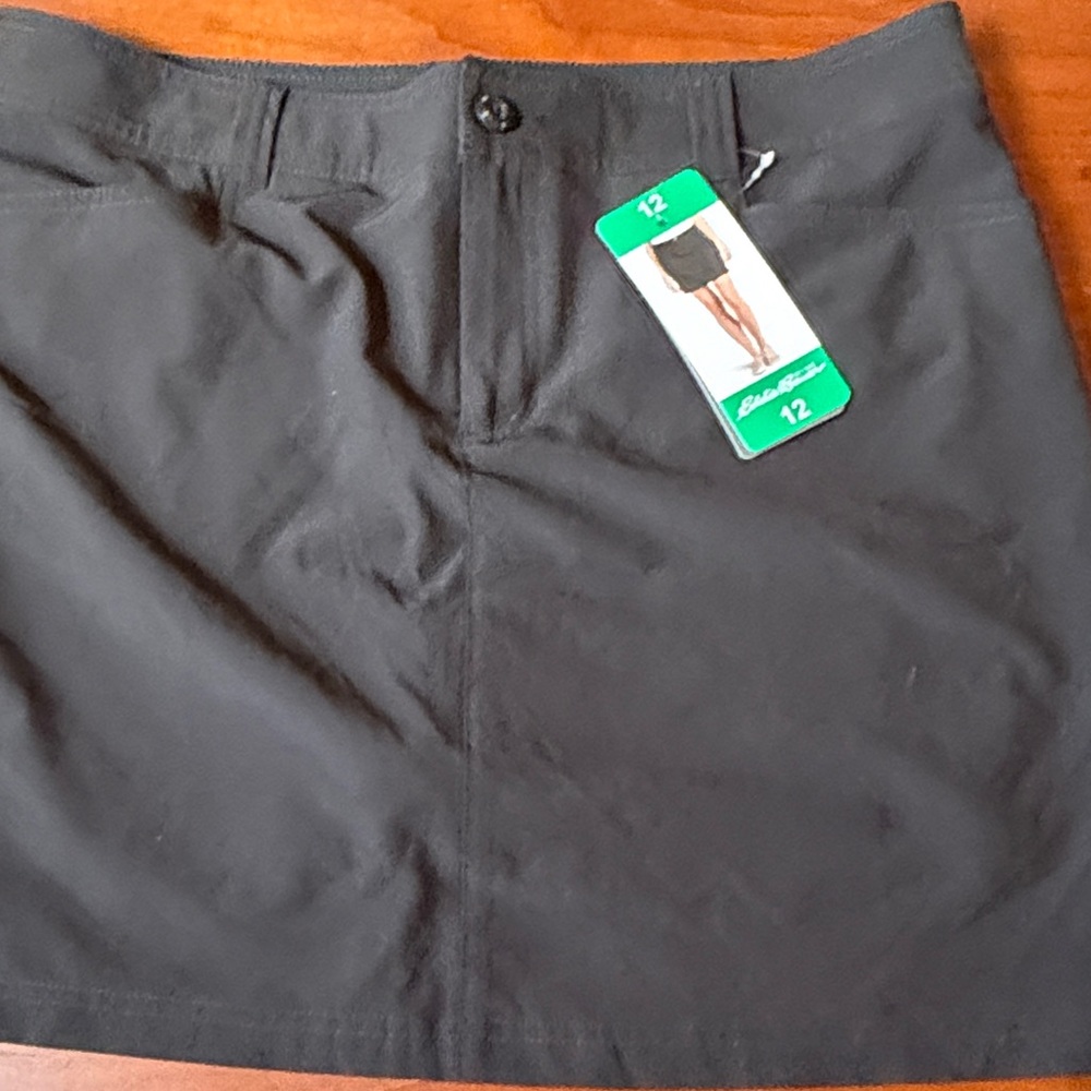 Eddie Bauer lot Sage Print & Black Skorts NWT - Picture 11 of 13
